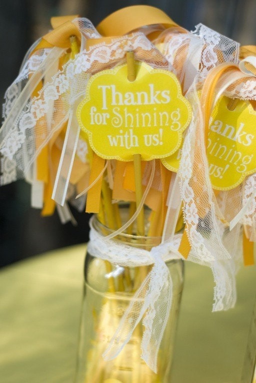 Yellow Sunshine PRINTABLE Party Favor Tags (INSTANT DOWNLOAD) from Love The Day Il_570xn