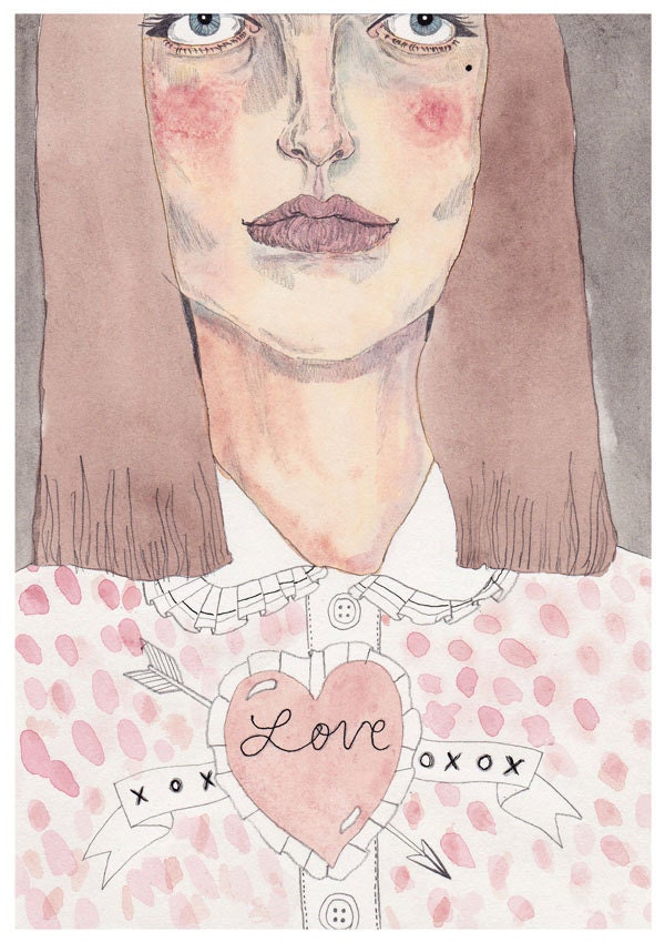 LOVEHEART, A4 cardstock print