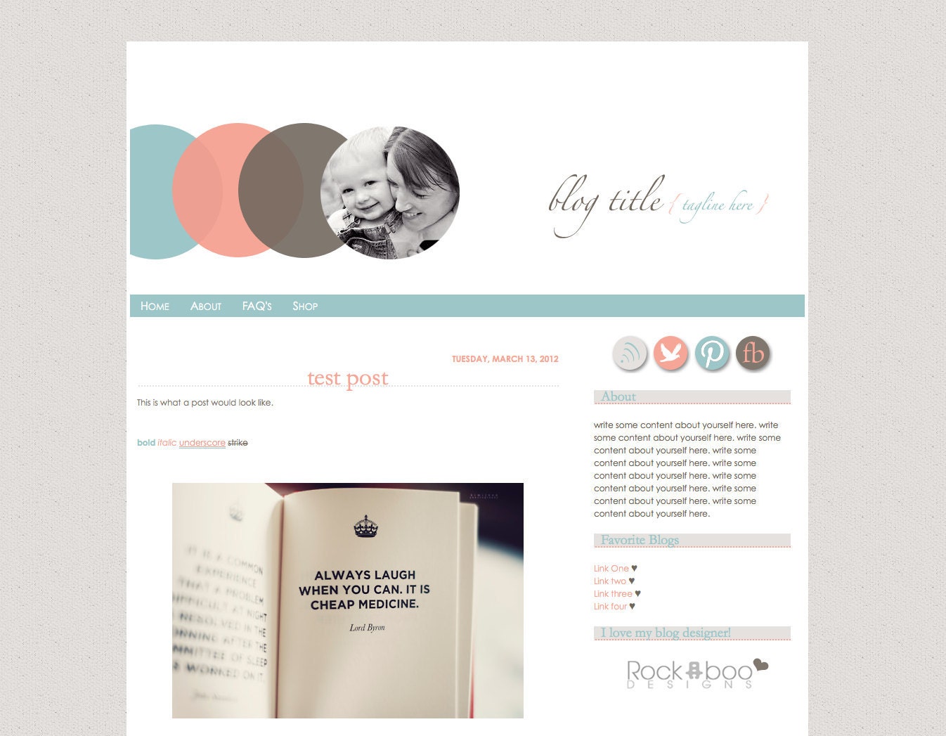 Street   //   Pre-made Blogger Template