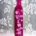 Fushia vase - purple floral - swarovski crystals