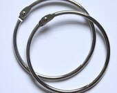 3 Inch Book Binder Rings . Silver Bindery Ring Hinges // Set of 2 . 3" Binder Hinges // December Daily