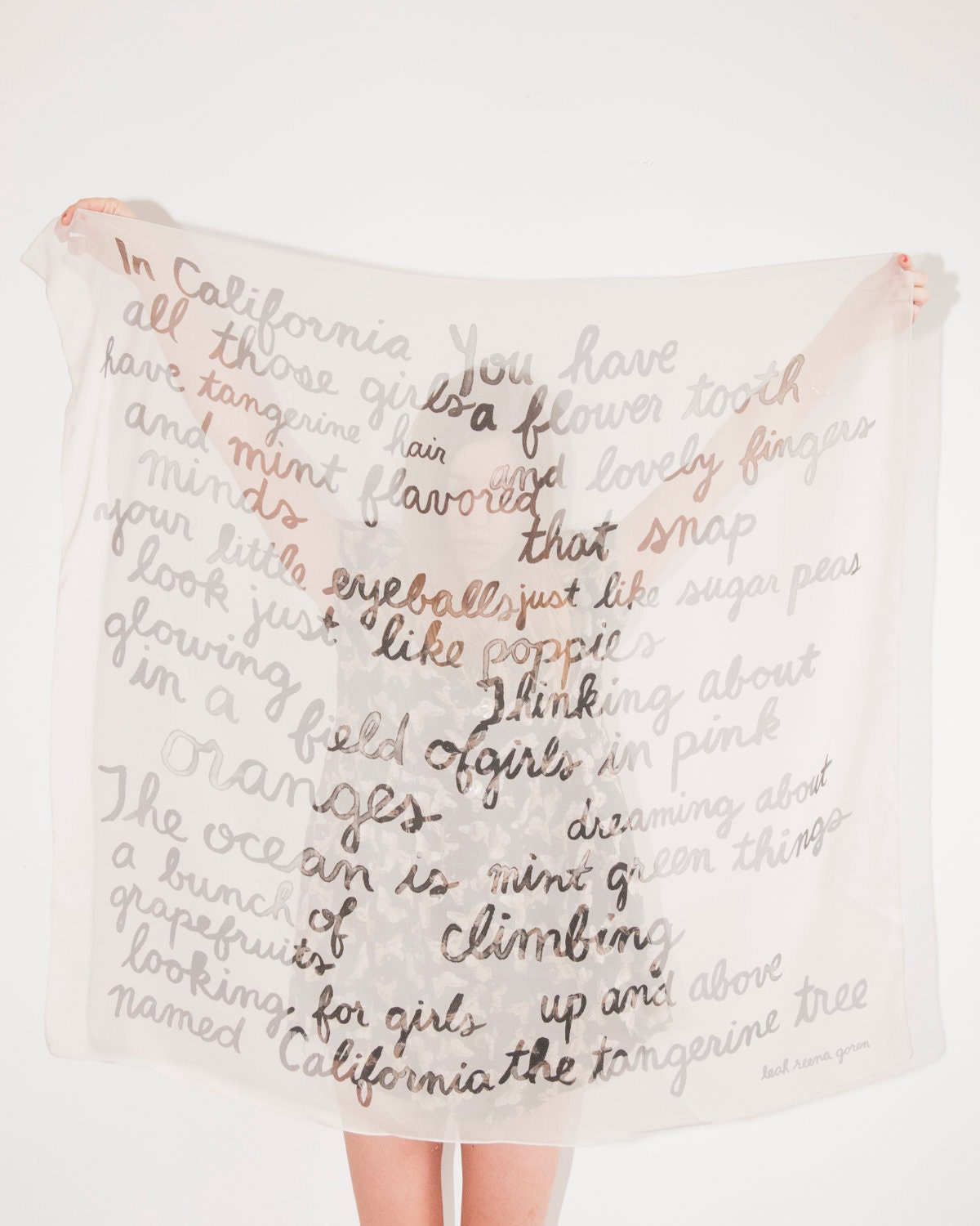Pre-Order California Poems Scarf