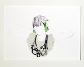 Fruit earrings - 5x7 illustration print