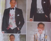Butterick 6663 Mens Vest Cummerbund Tie Bow Tie Pattern