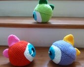 Amigurumi Monster Ball Crochet Pattern  - PDF Halloween kids gift Toy tutorial - scary ball crochet pattern