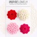 Handmade Felt Flower Embellishments- Lovely Floral Mix