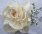 Custom fabric wedding corsages, brooches, boutonnieres your choice colors fabrics styles