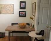 Reclaimed Kitchen Table - Reclaimed Traincar Oak