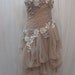 Custom Made One of A Kind Tulle Slant Asymmetrical Dress