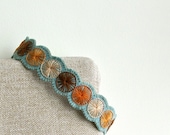 Penny Wool Felt Headband // Hand Embroidered // Pacific // LoftFullOfGoodies