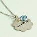 Hand Stamped Necklace - Flower Girl Necklace - Personalized Necklace - Birthstone Necklace - Wedding Gift