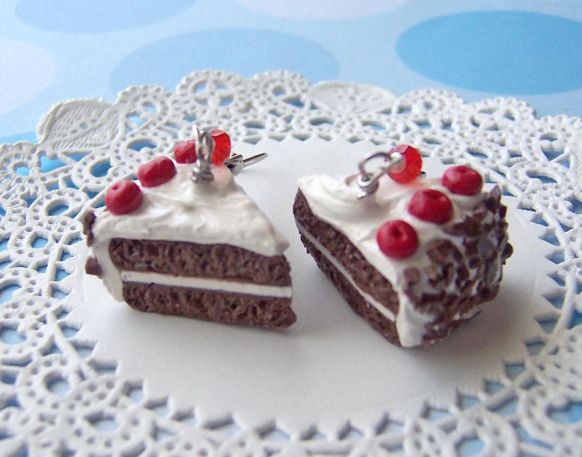 Black Forest Cake Earrings