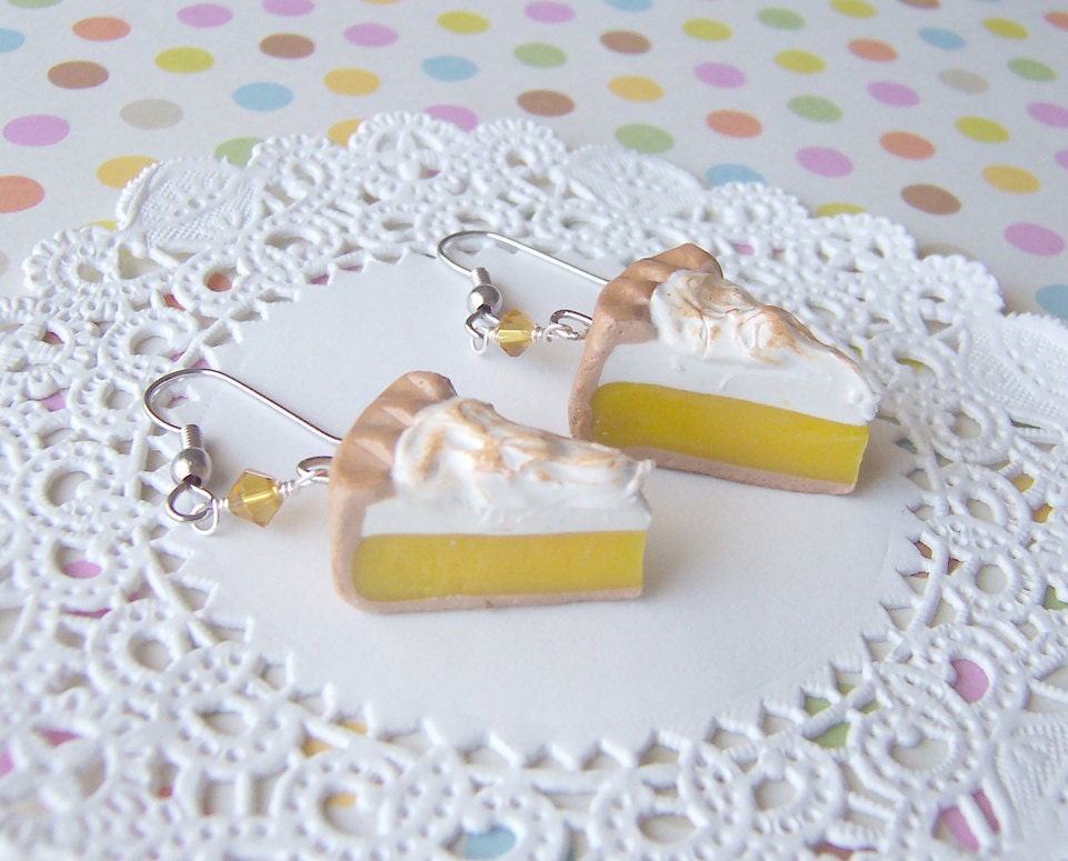Lemon Meringue Pie Earrings