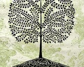Tree Of Life. Warli Painting Indian Folk Art Contemporary Style Spring Home Decor Wedding Gift Custom Acrylic Painting Bestseller