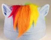 Rainbow Dash Inspired Plush Pony Hat (Made to Order)