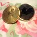 AVON 1986/From 5th Avenue Collection Black Facet Earrings