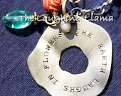 Vintage Inspired Charm Metal Necklace (The Earth Laughs In Flowers)