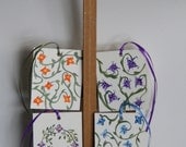 Floral Hand Painted Gift Cards, Set of 4