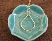 Gold Charm Necklace Teardrop shape - NAPA VALLEY CHARM Collection