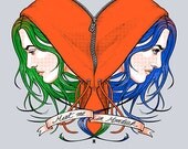 Clementine's Heart--Art Print 8x10