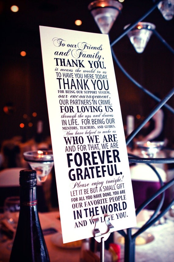Unique Table Numbers and Thank You Note - Print Your Own