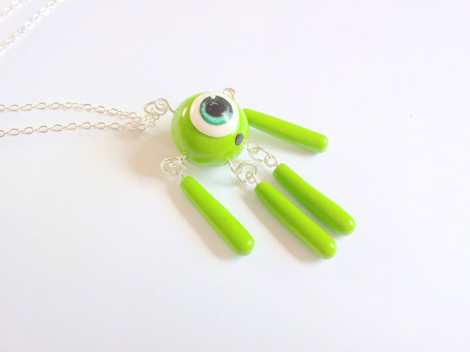 Mike from Monsters Inc necklace by geeniejay on Etsy