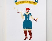 The Moustache Woman - Circus Series
