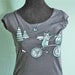 Womens Handmade Top Bike Shirt by boygirlparty - handmade clothing shirt woman ladies