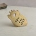 Anatomical Heart Lapel Pin Brass You Are Here