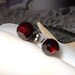 Rose Cuts Red Garnet Faceted 6mm Stud Post Earrings Earings Titanium Ear Post and Clutch Hypo Allergenic Sparkly
