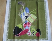 MINT Vintage Towel Mid Century Eames Prints Charming