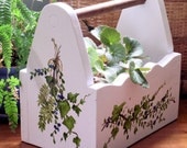 Nature Planter Box Woodland Garden Farmhouse Painted Furniture Cottage Chic