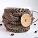 Coffee Cup Sleeve in Barley Brown - Coffee Cup Cozy - Tea Cozy - Mug Cozy - Knit Cup Cozy - Coffee Mug - Tea Cosy - Mug Cosy - Cup Cosy
