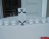 Memorial Luminarie with 4 Name Votives