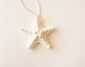 White Starfish Necklace Mermaid Necklace Beach Bridal Necklace Beach Bride Necklace Beach Wedding Necklace Beach Bridesmaids Necklaces Cute