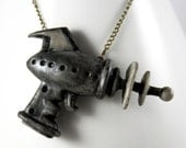 Alien Repellent, Retro Ray Gun, Necklace, Jewelry, Handmade