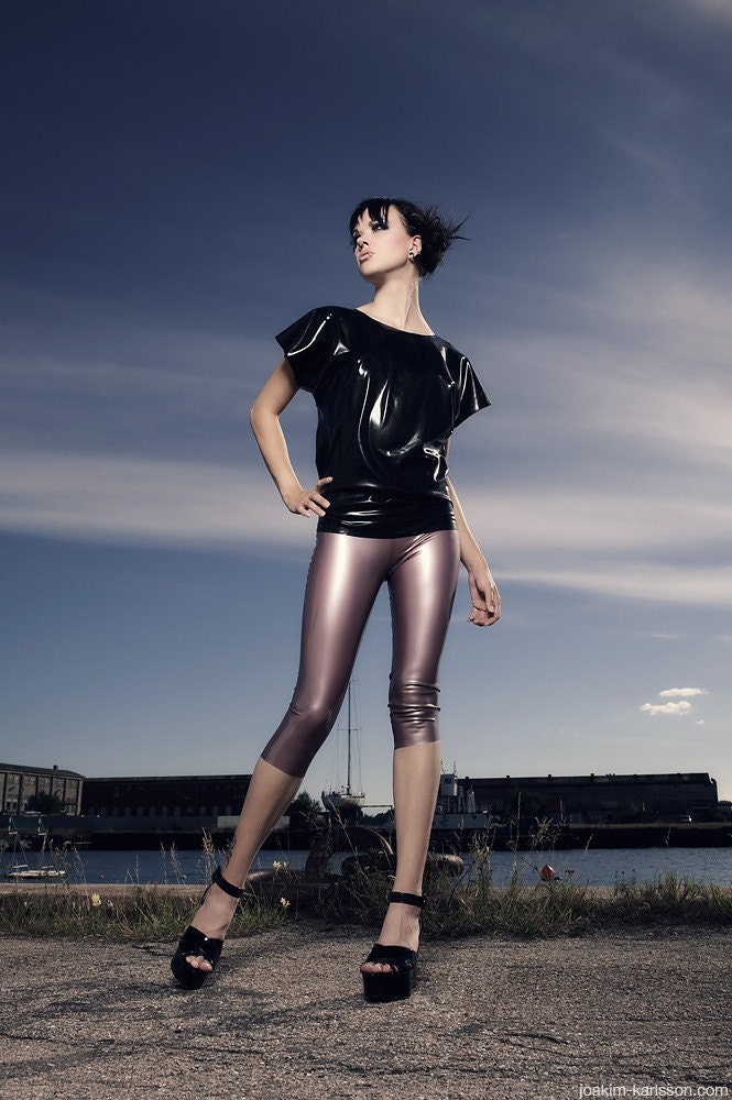 Essential Latex Kimono-Sleeve Tunic