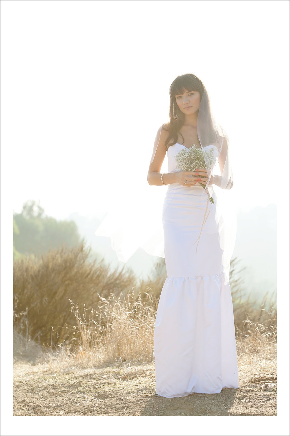 Bridal Satin long dress