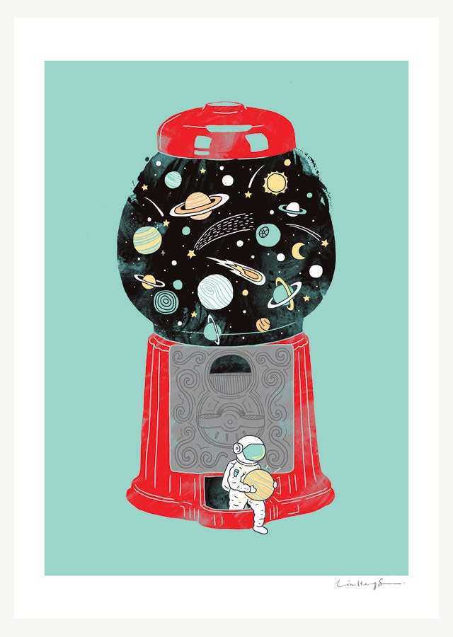 My Childhood Universe - Art Print