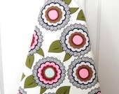 Ironing Board Cover - Floral in green, pale blue and pink