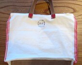 Mothers Day, Gorcery Tote. Lightweight handmade cotton tote