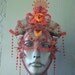 Crocheted Wire Mask "Barking at the Moon"