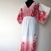 Kimono sleeves Long dress - loungewear, hostess dress, long tunic , Spa or beach wear, comfortable maternity dress