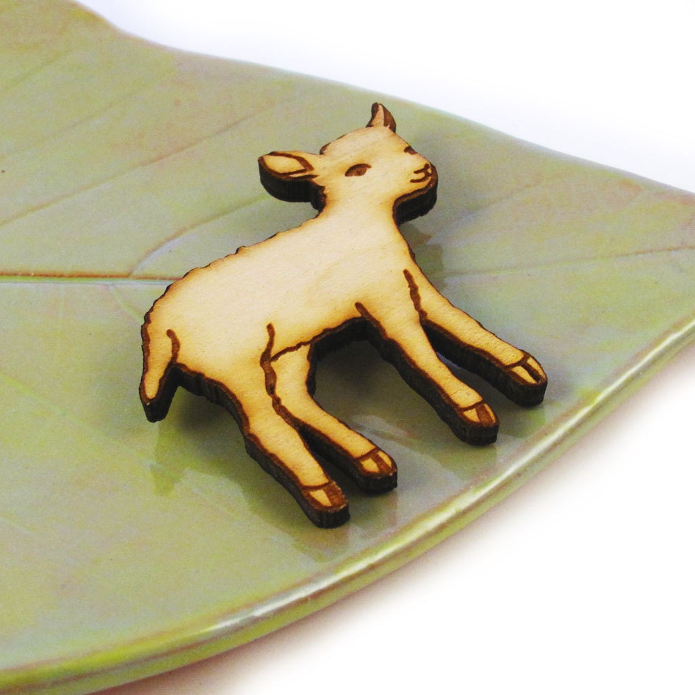 Little Lamb Wood Pin