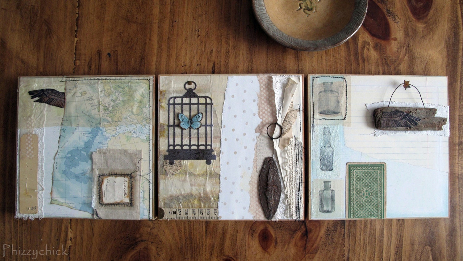 Wings & Things Triptych