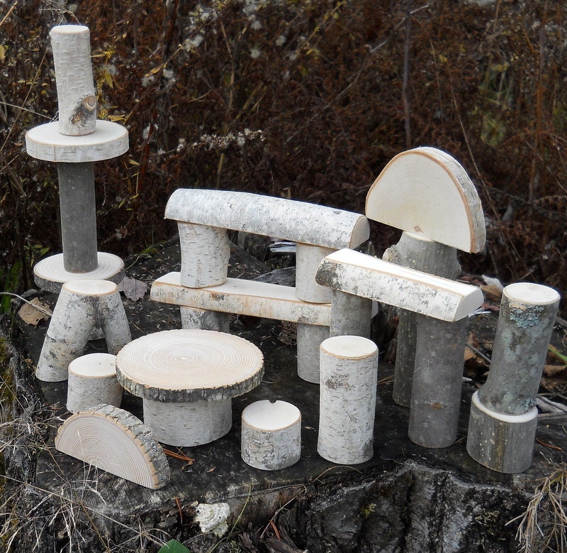 Natural Toys Branch Blocks Vermont Branch Block Building Set