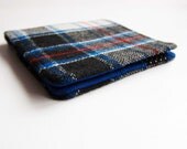 Mens Wool Plaid Wallet
