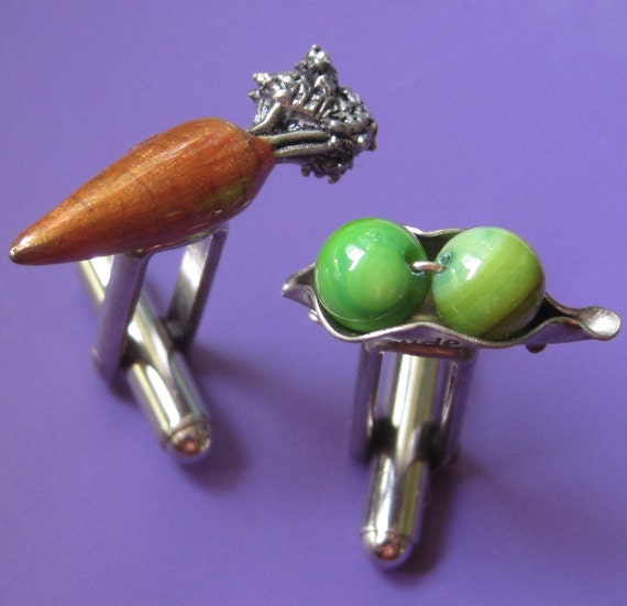 Peas and Carrots Cufflinks