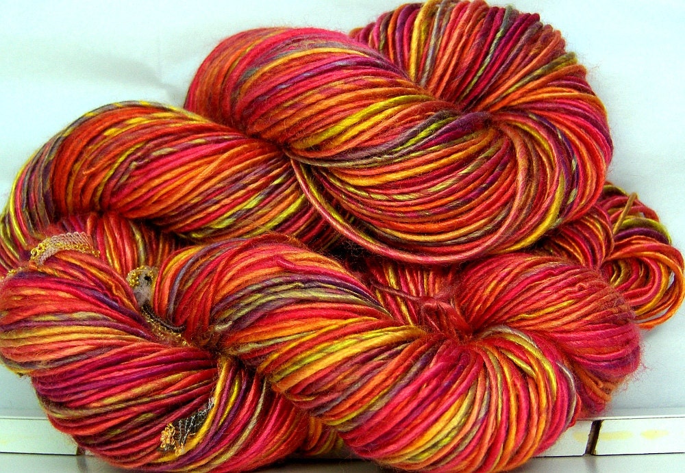HandSpun Bamboo Yarn Summer Carnival 214 yards