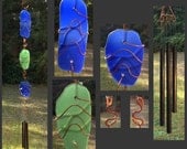 Suncatcher, Wind Chime, Stained Glass, Beach Glass, Sea Glass, Windchime, Windchimes, Wind Chimes